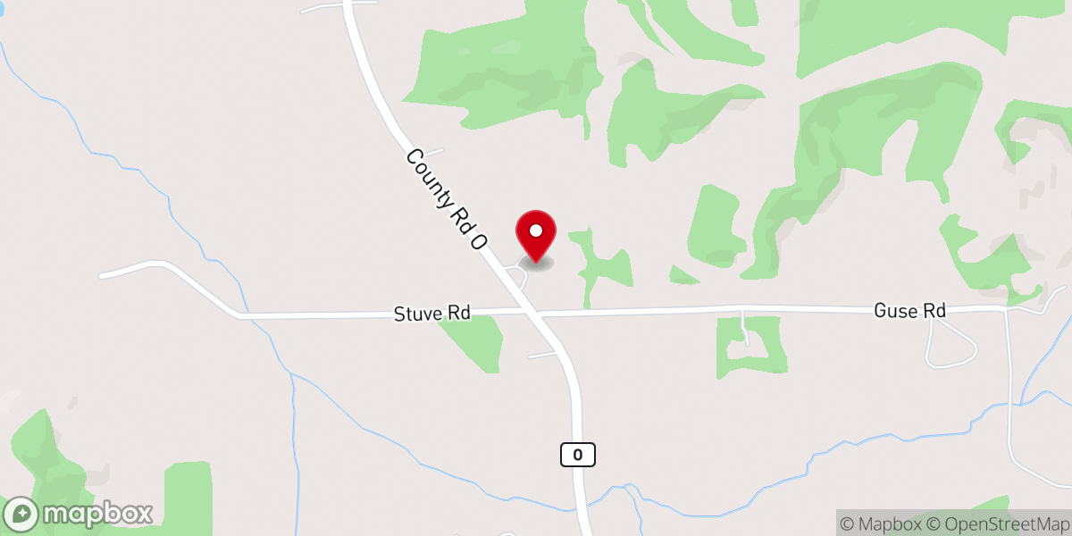 Map showing location of St. Paul's Lutheran Church