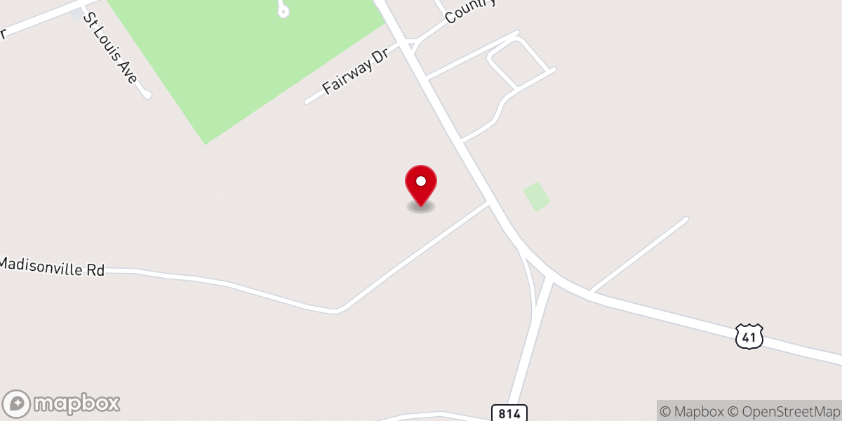 Map showing location of Pentecostal Prayer Chapel