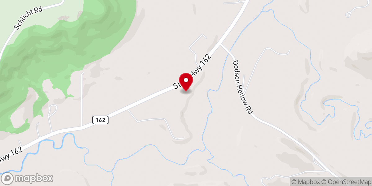 Map showing location of Middle Coon Valley Lutheran