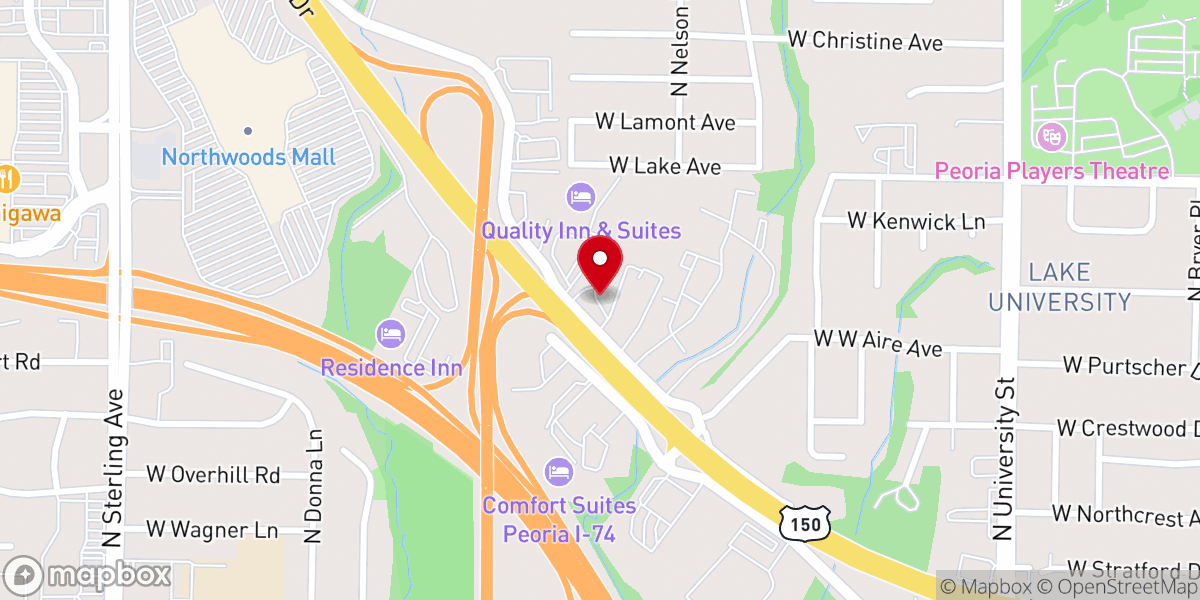 Map showing location of The Christian Center
