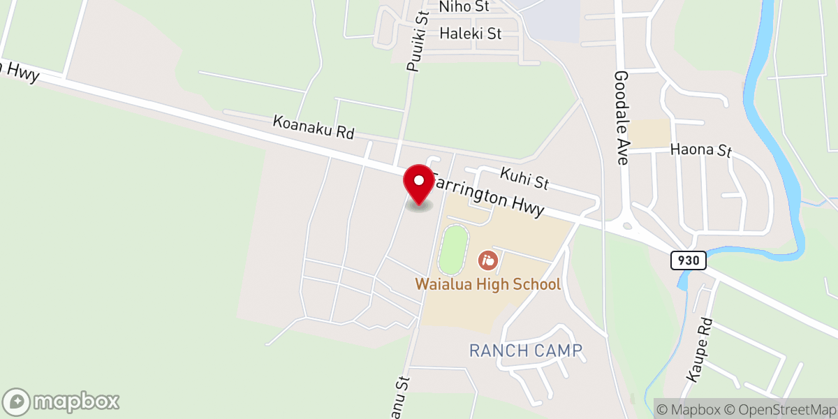 Map showing location of Praise Chapelns