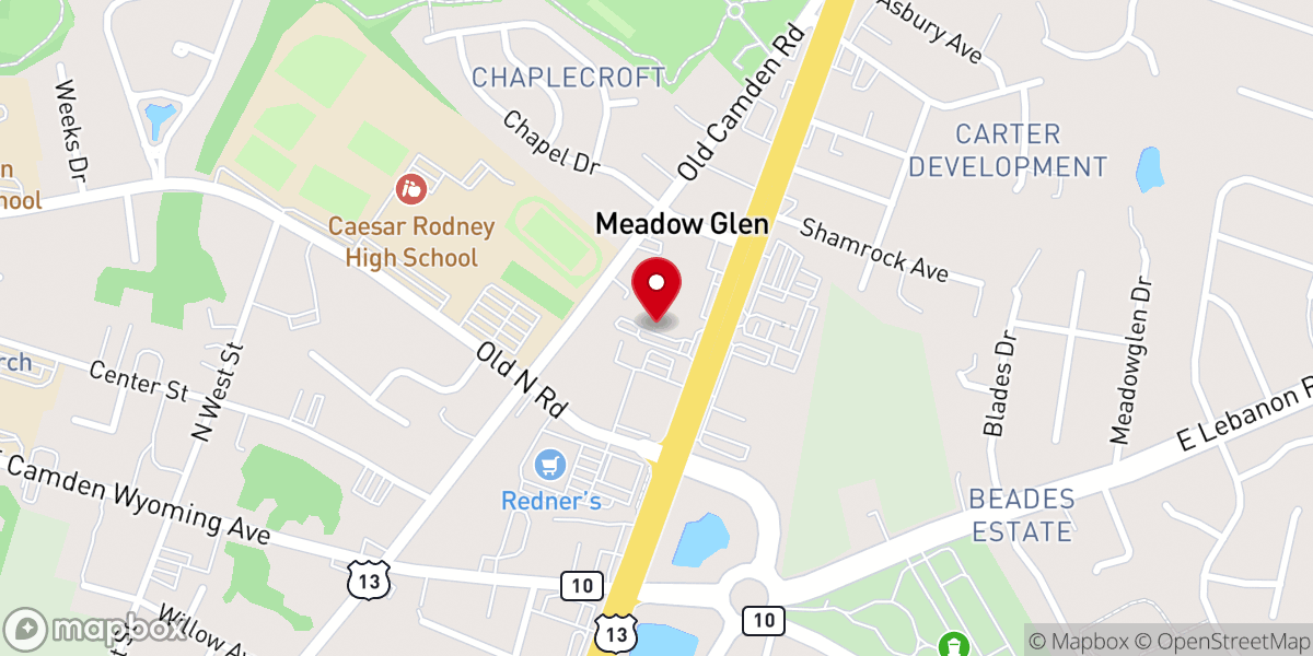 Map showing location of Faith Community Church