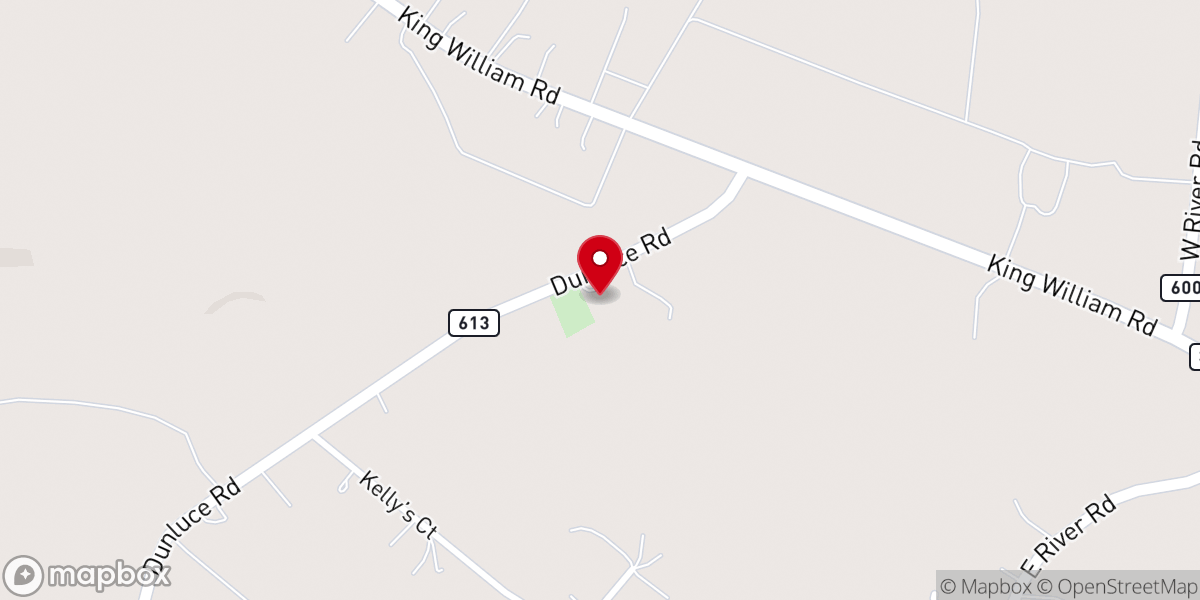 Map showing location of Gethsemane Baptist Church