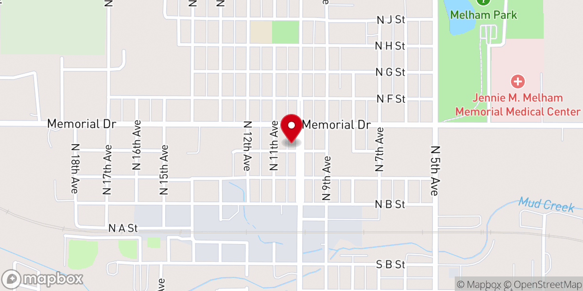 Map showing location of Broken Bow Seventh-day Adventist Church