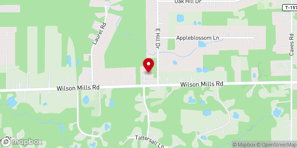Map showing location of Church of the Blessed Hope