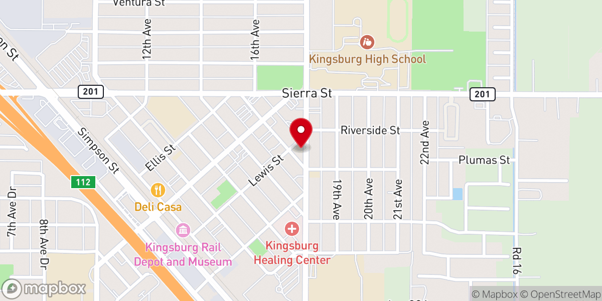 Map showing location of Holy Family Parish Office & Education Center