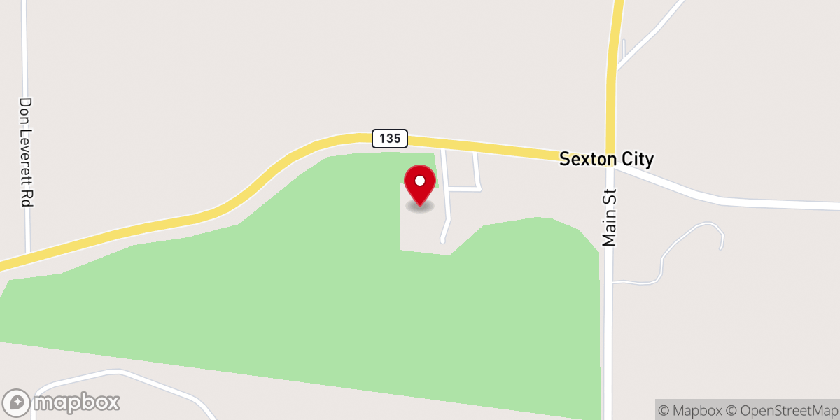 Map showing location of Rocky Mount Church