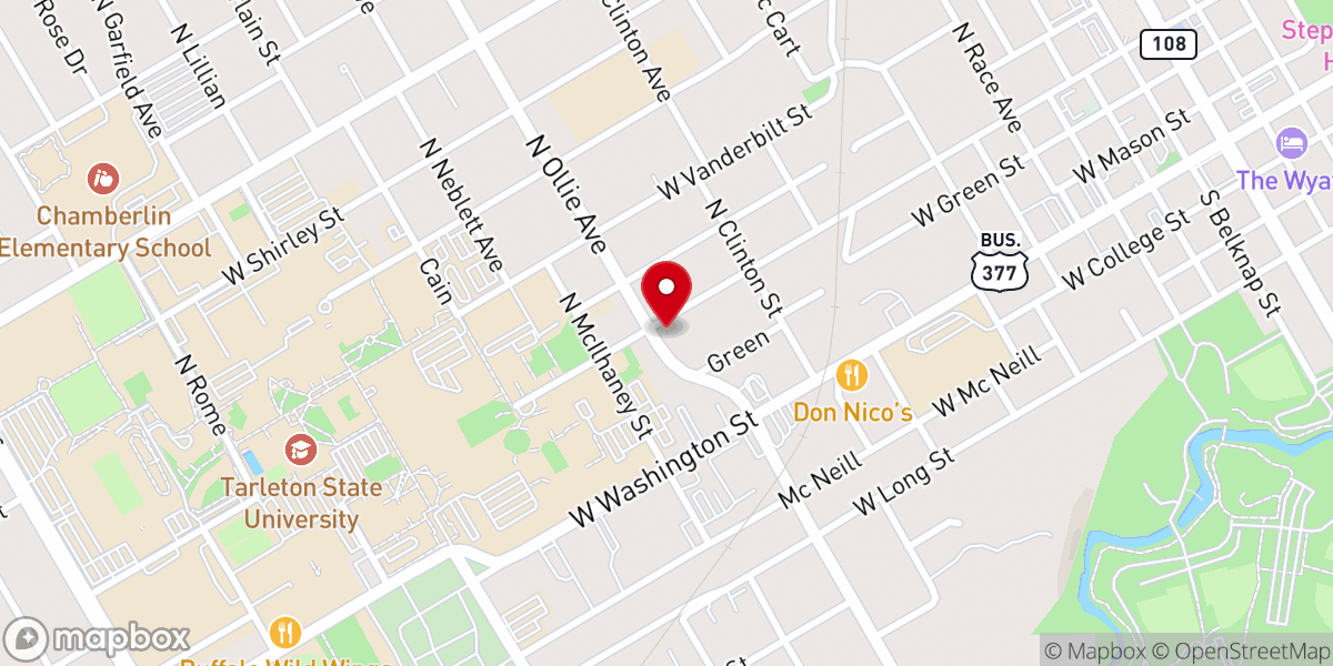 Map showing location of Church of Christ Bible Chair