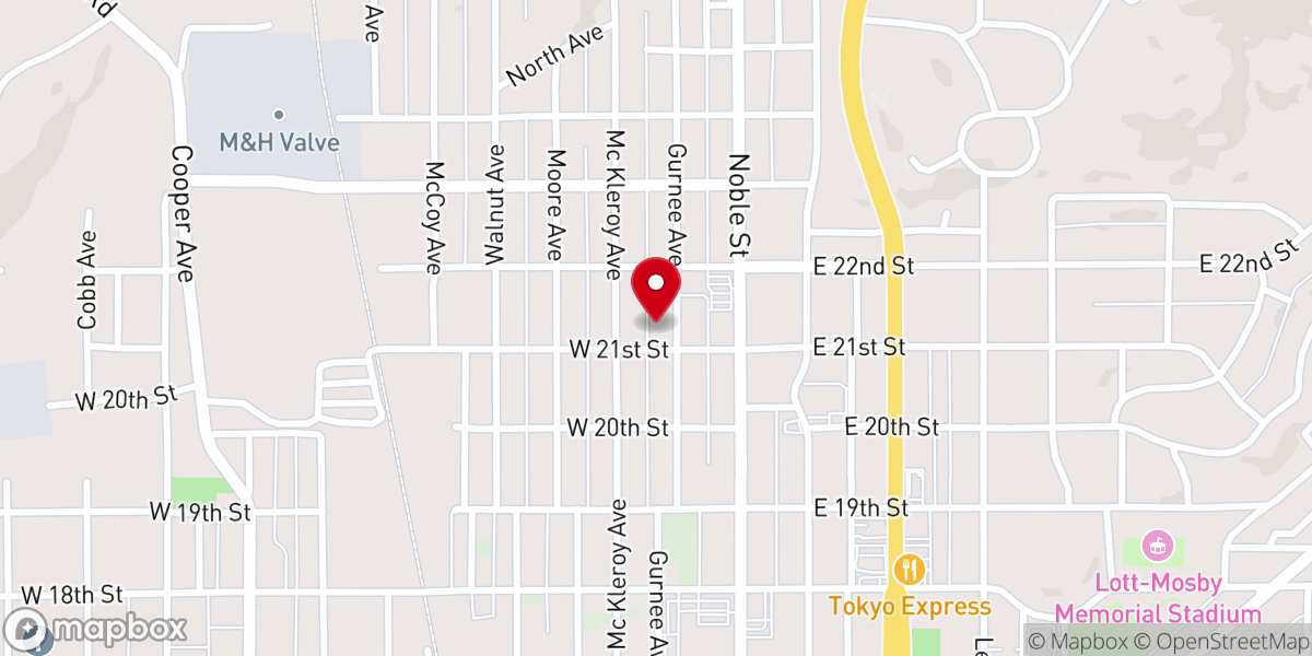 Map showing location of Miracle Prayer House