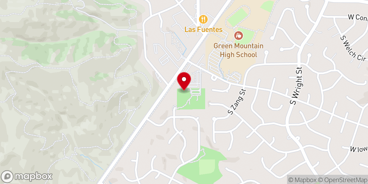 Map showing location of Christian Church in Denver