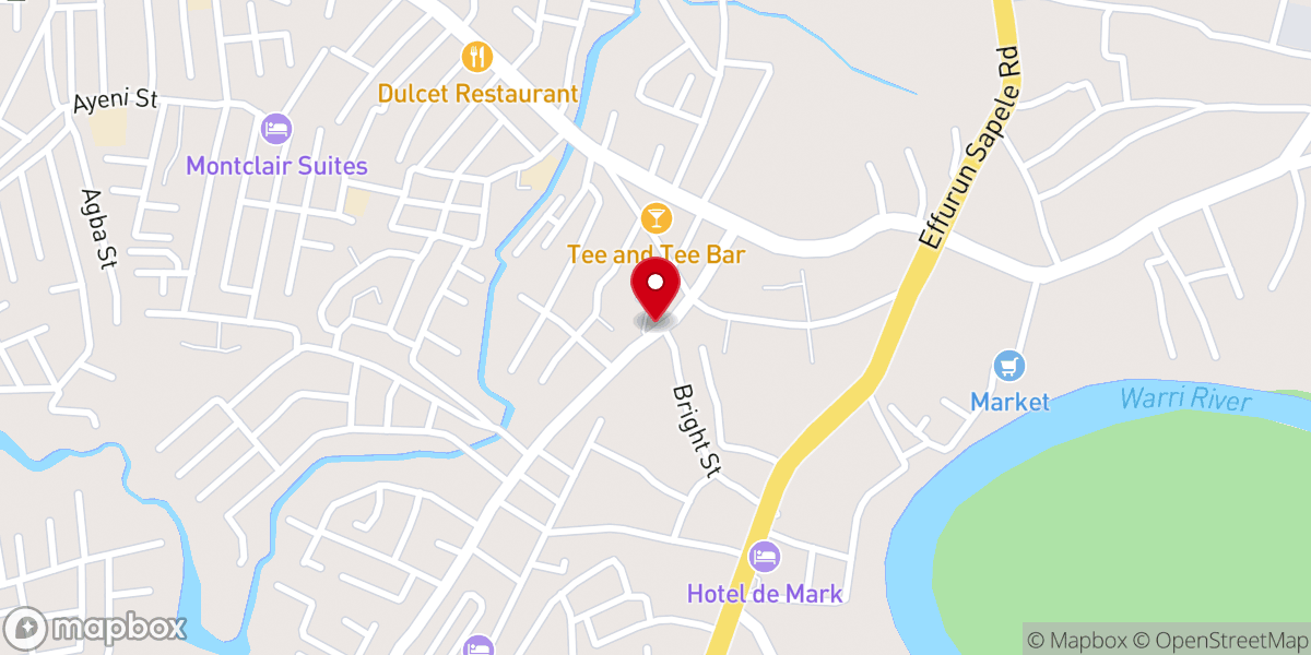 Map showing location of Divine Treasure Christian Centre-Testimony Arena
