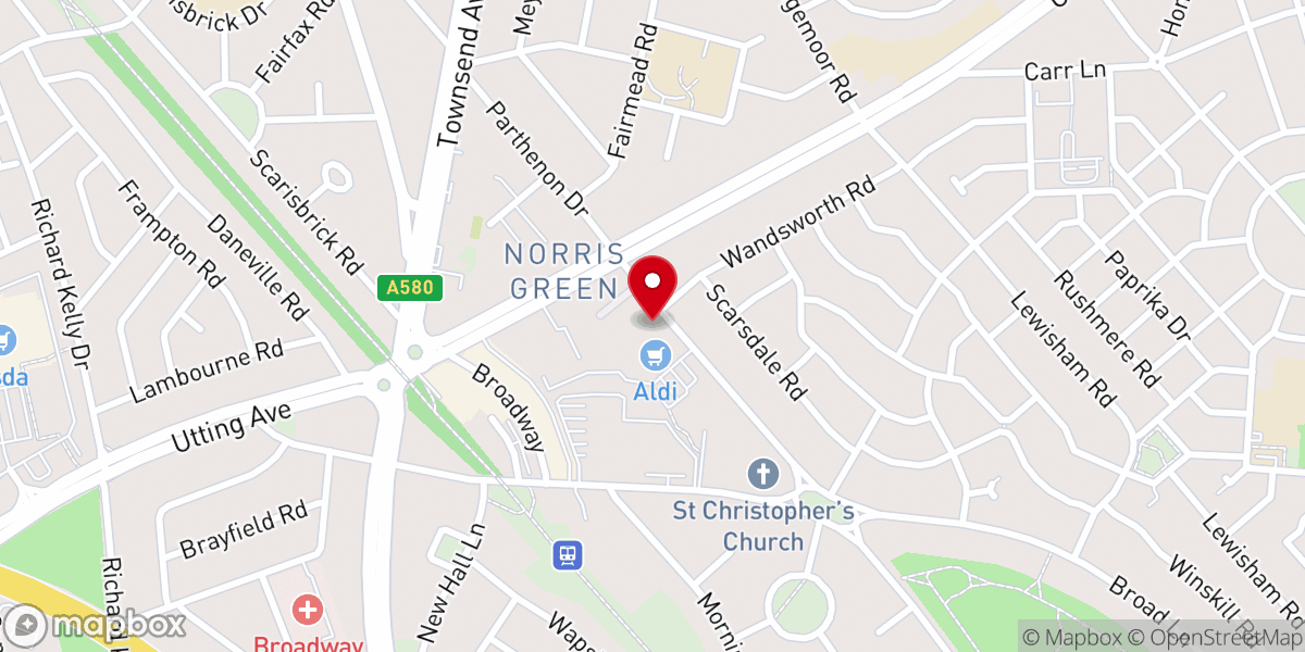 Map showing location of New Life Revival Church