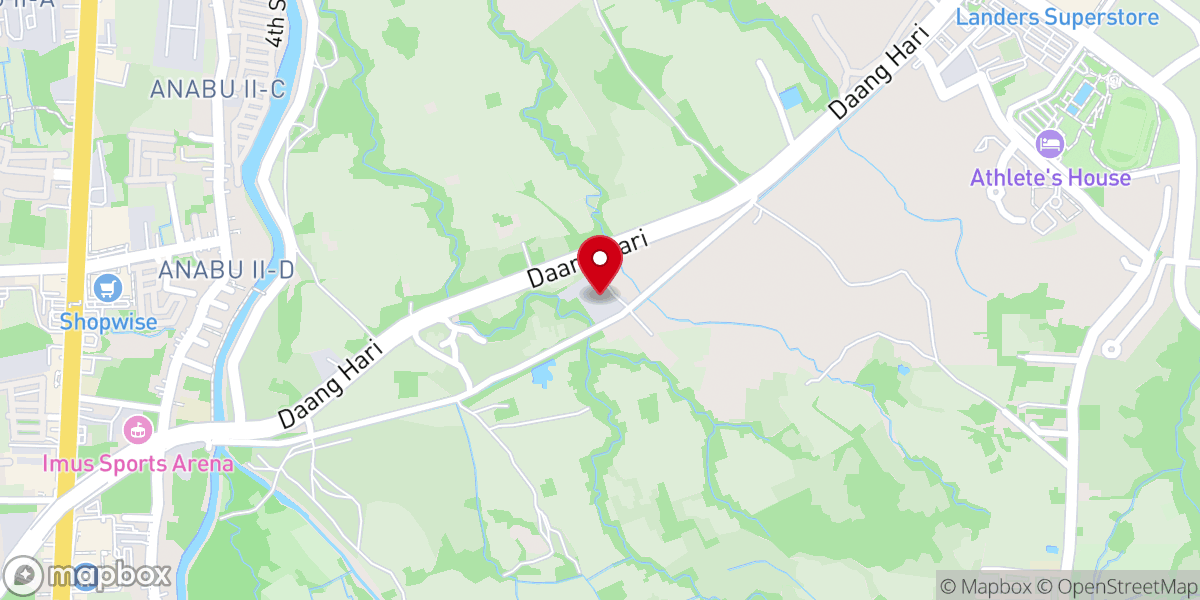 Map showing location of Jesus Loves You City Church Imus