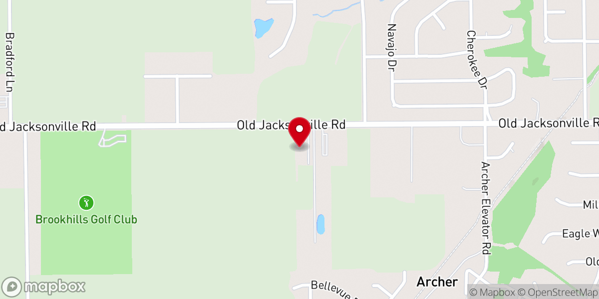 Map showing location of Faith Bible Church