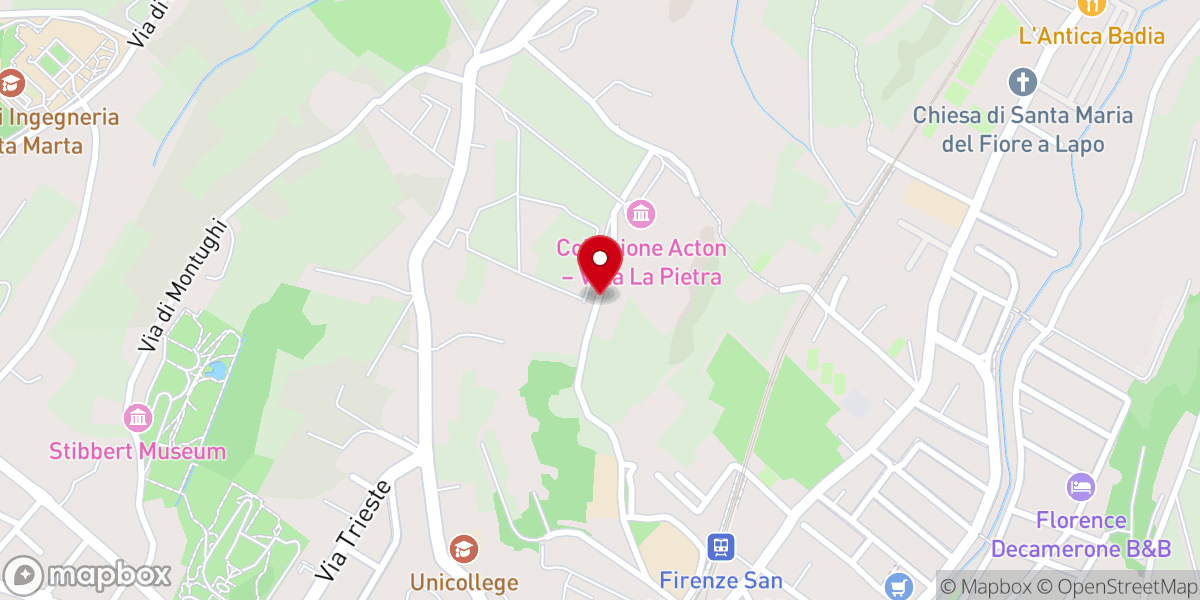 Map showing location of Monastero Carmelitane Scalze / Bottega santa Teresa