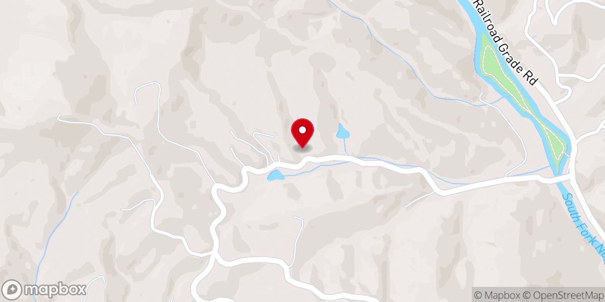 Map showing location of Pilot Mountain Church