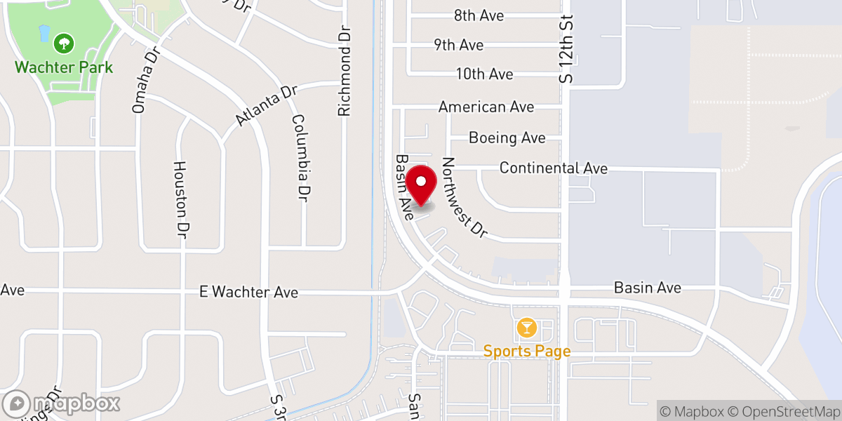 Map showing location of Hope City Church