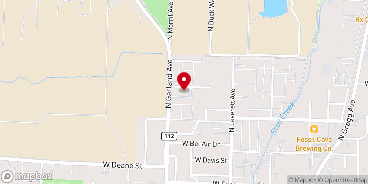 Map showing location of Living Hope Church