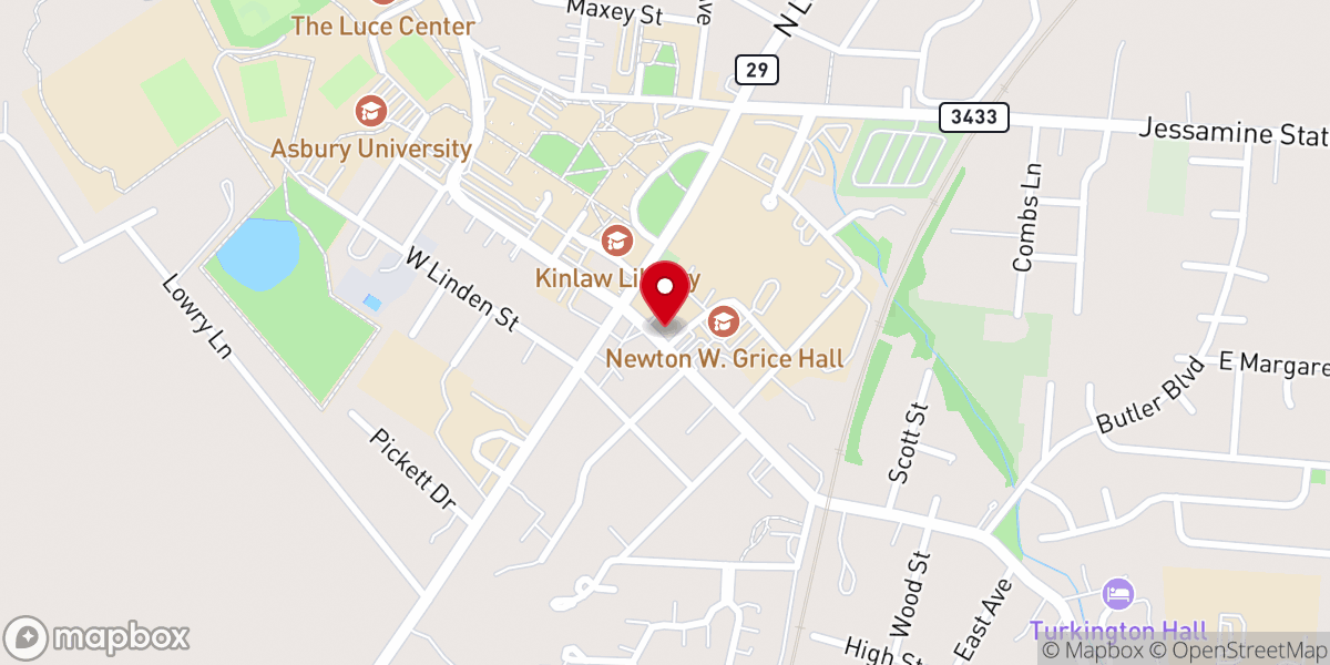 Map showing location of Solomon's Porch Cafe & Catering