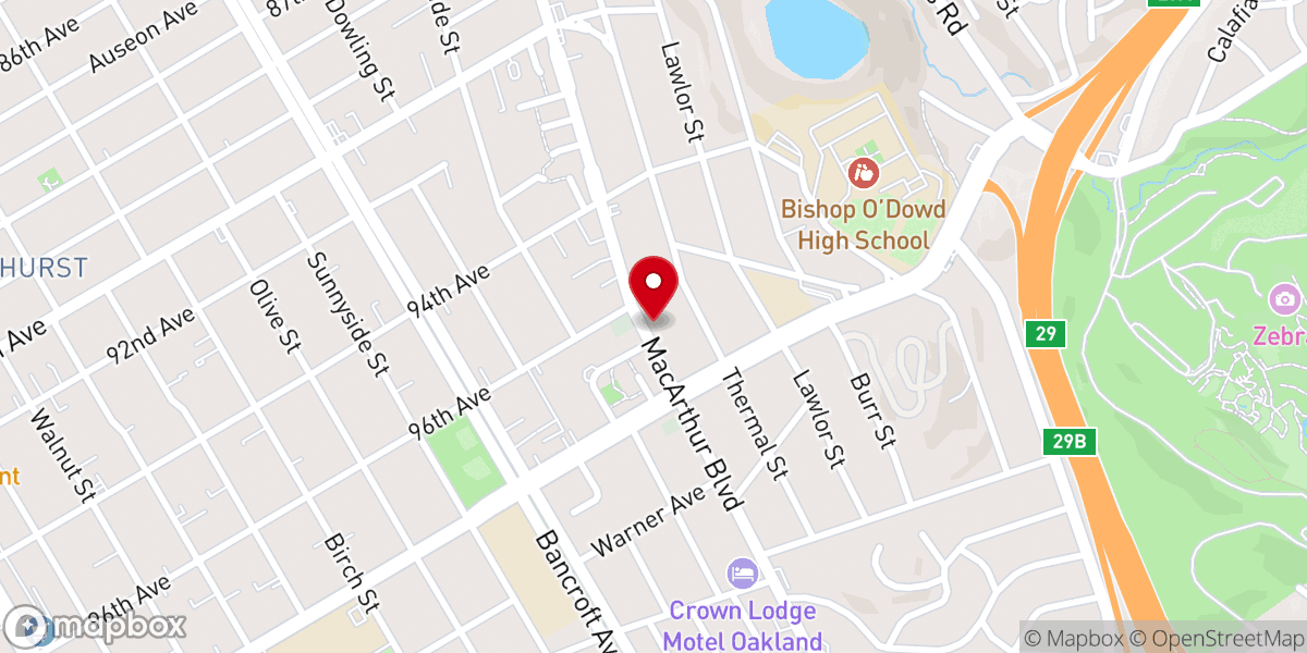 Map showing location of The Universal Church