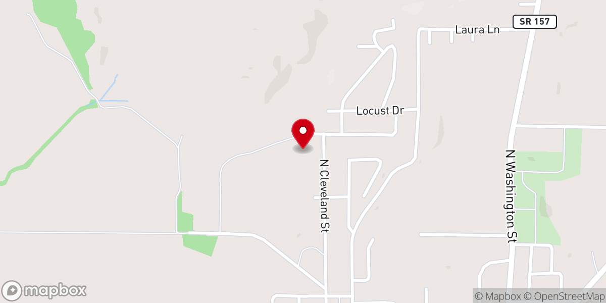 Map showing location of Presbyterian Church