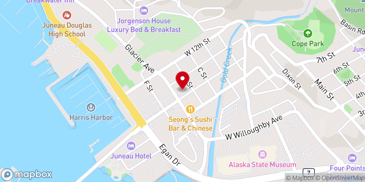 Map showing location of Resurrection Lutheran Church