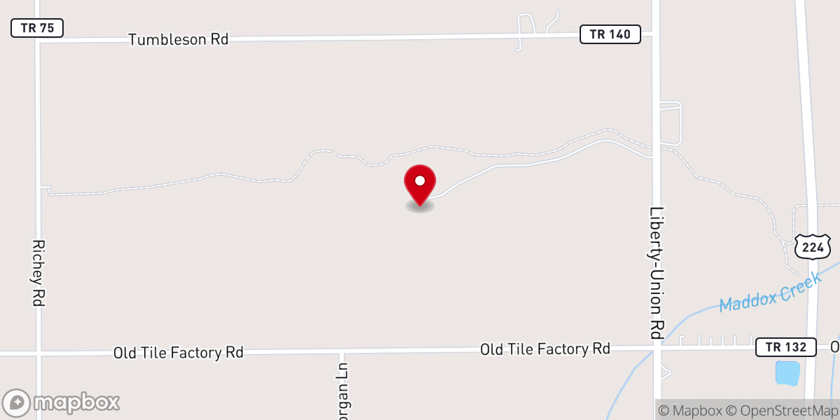 Map showing location of YMCA Camp Clay