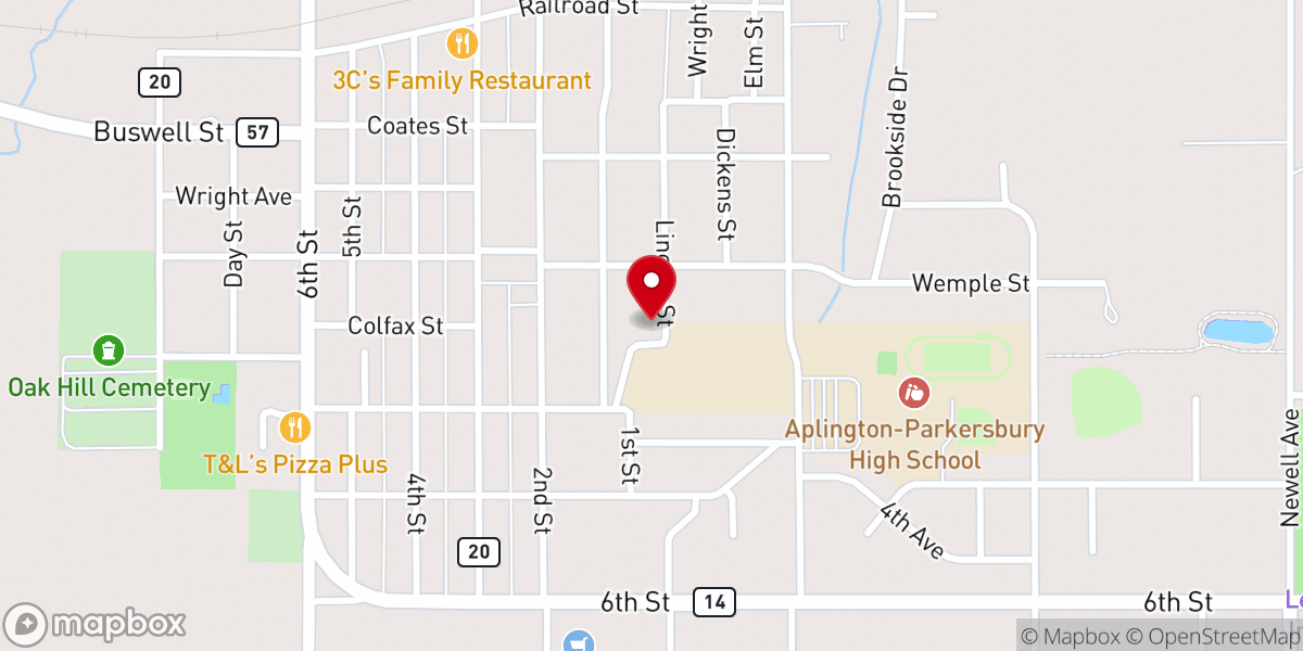 Map showing location of Hitesville Gospel Hall