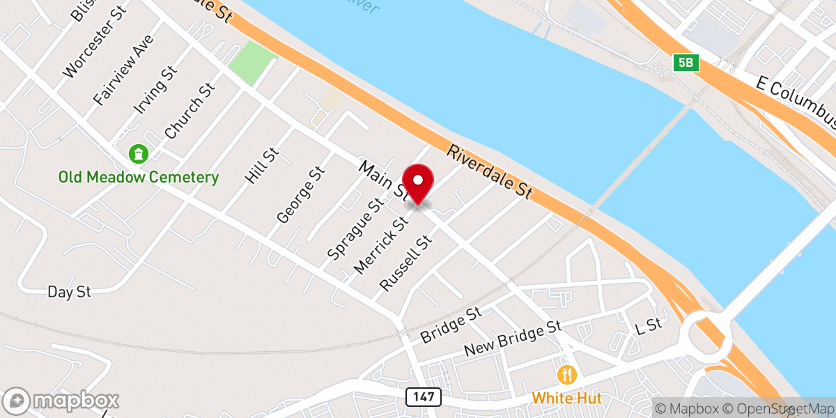 Map showing location of Parish Cupboard