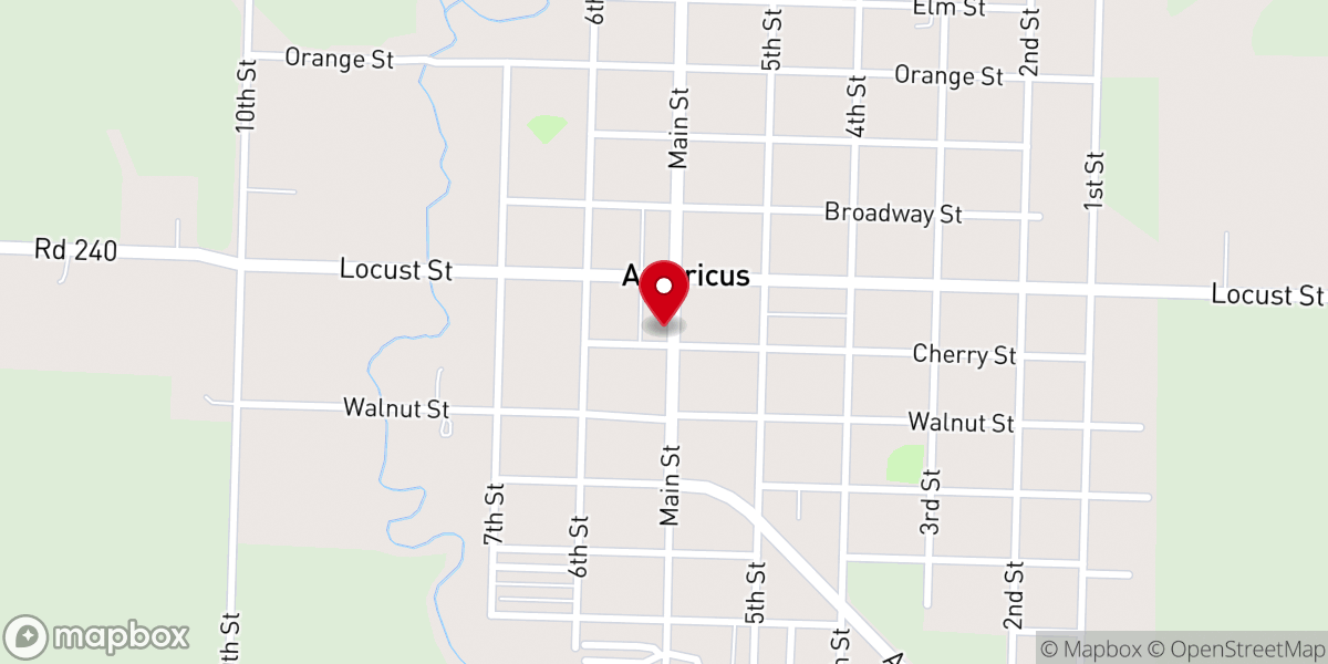 Map showing location of City Hall
