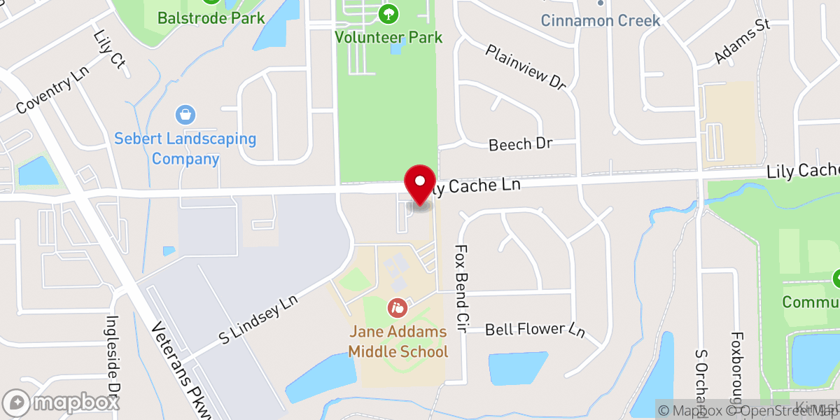 Map showing location of New Covenant Pentecostal Church