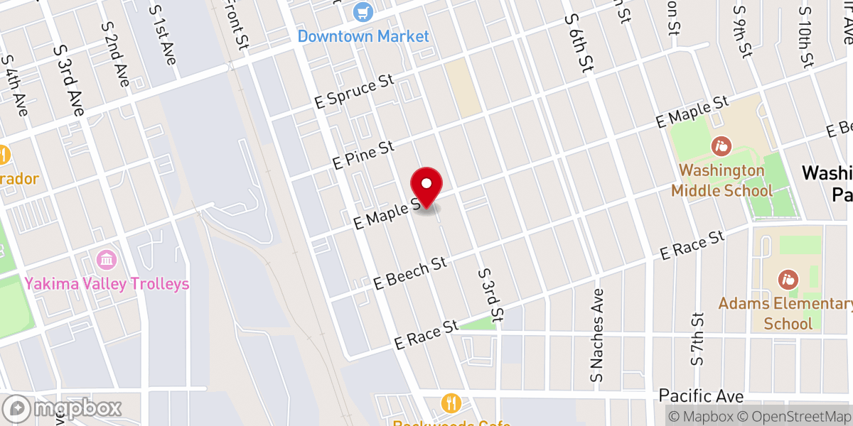 Map showing location of Apostolic Faith Church