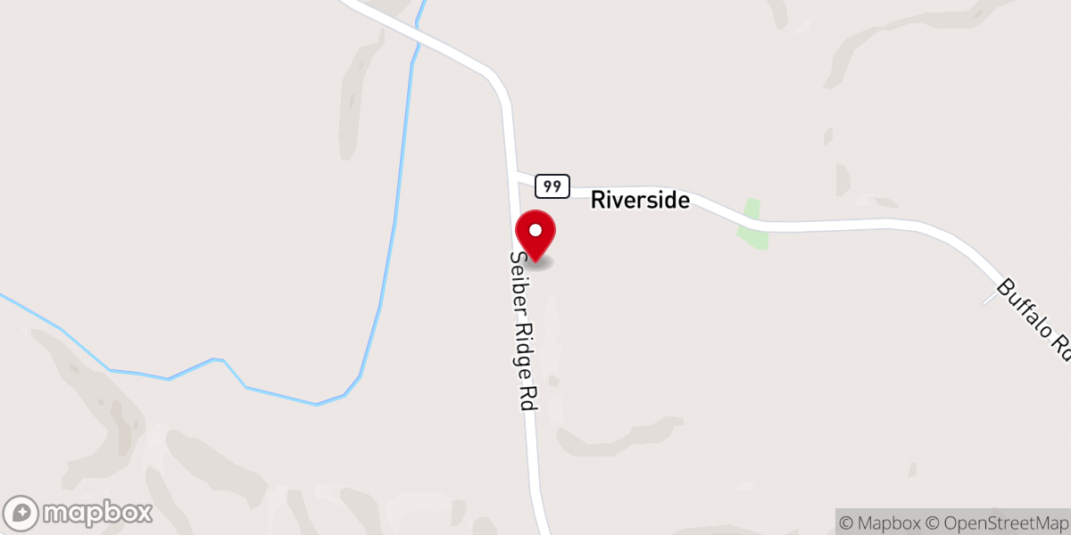 Map showing location of Riverside Church of Christ