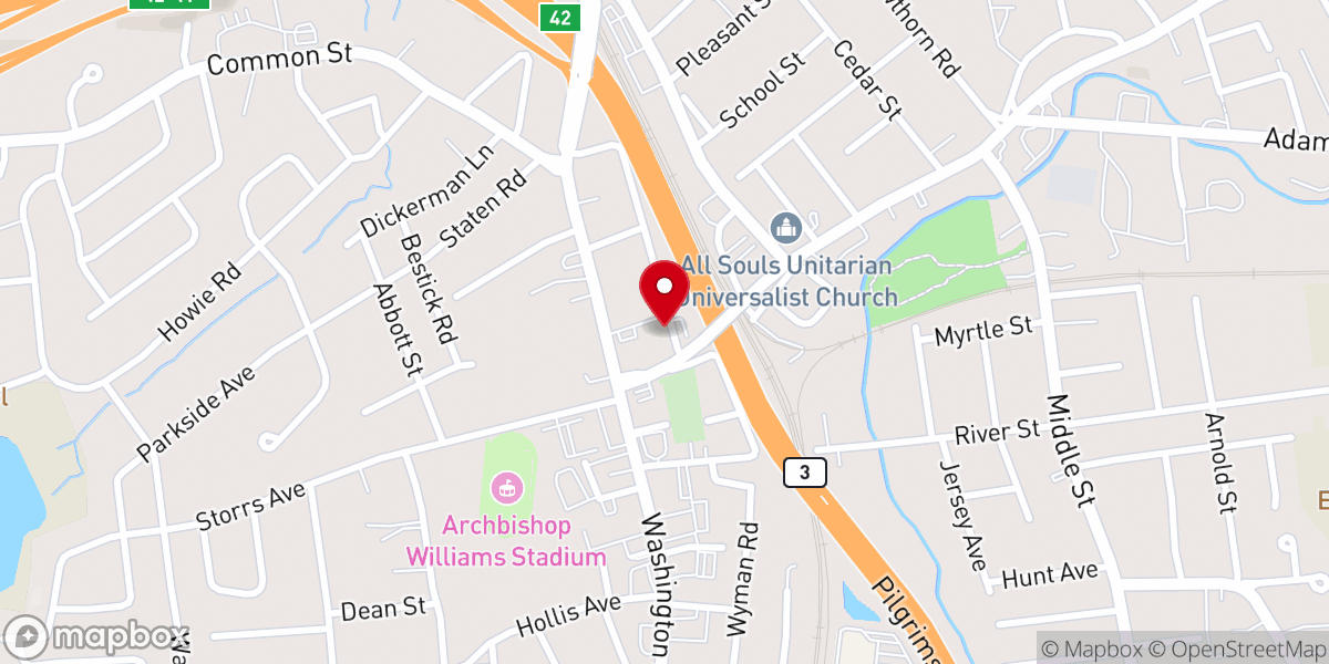 Map showing location of Canaã Boston Church