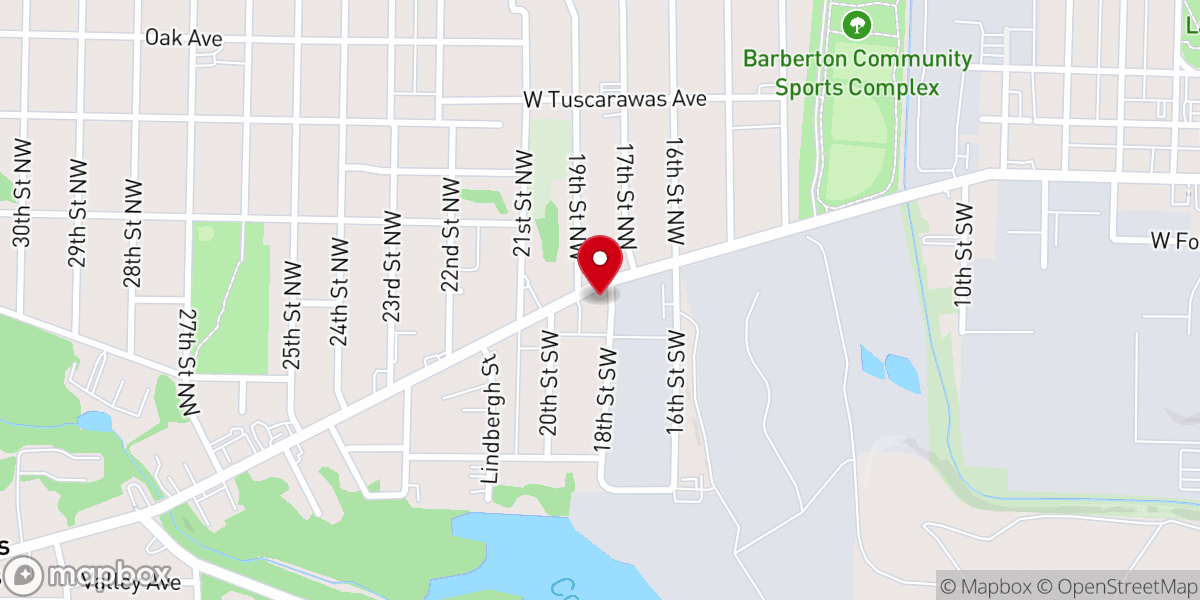Map showing location of Columbia United Church