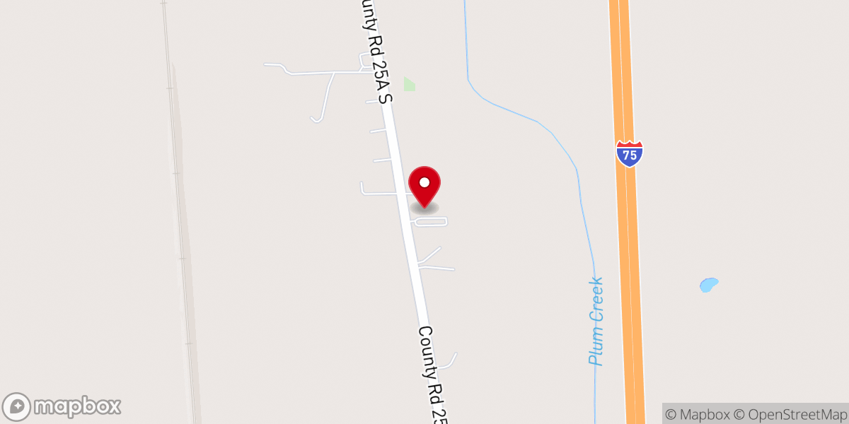Map showing location of Calvary United Baptist Church