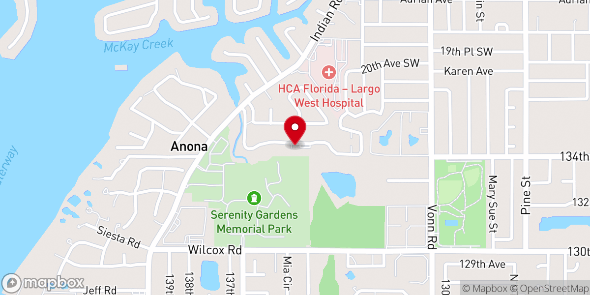 Map showing location of Greater Grace Church