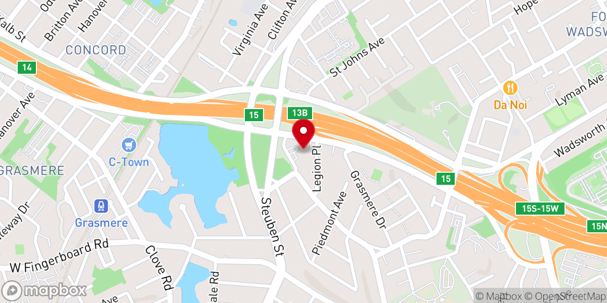 Map showing location of Rose Dominick