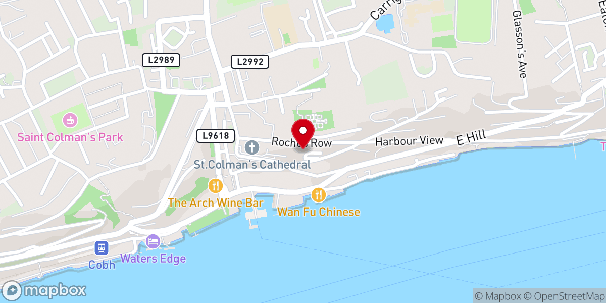 Map showing location of Freemasons' Hall