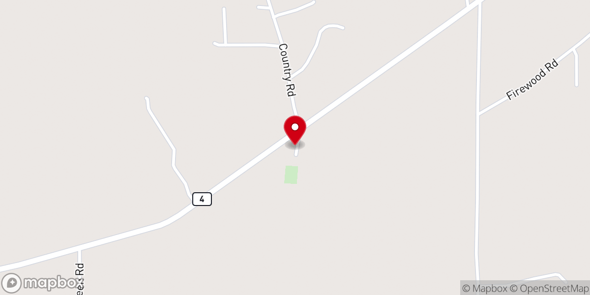 Map showing location of McDonald Memorial Baptist Church