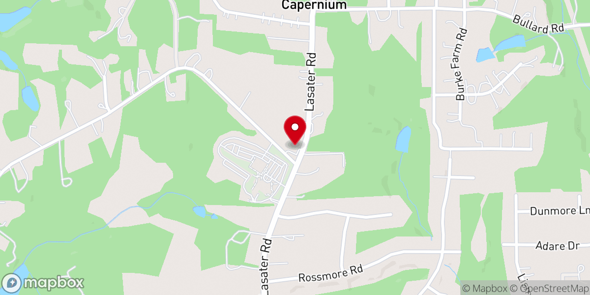 Map showing location of Capernaum Church of Christ
