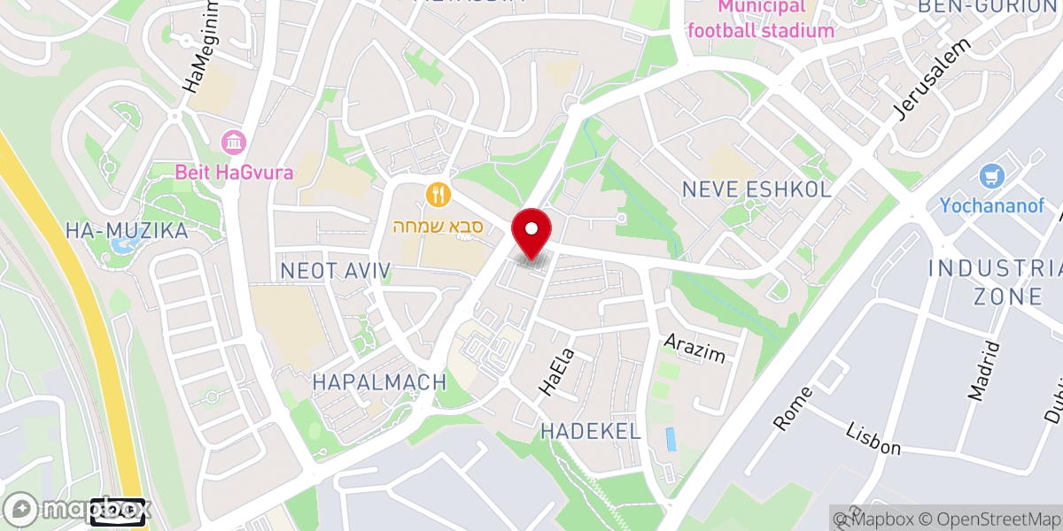 Map showing location of Haichud Hatorani Sderot