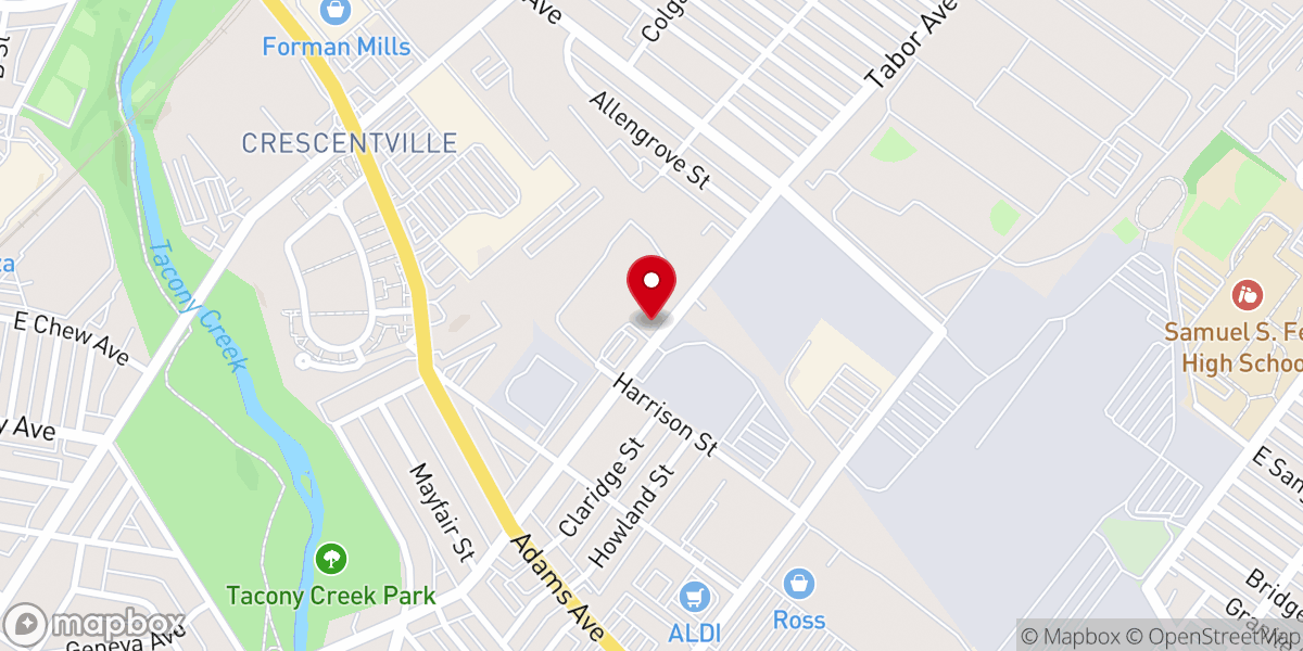 Map showing location of Iglesia Cristiana Avivamiento Inc