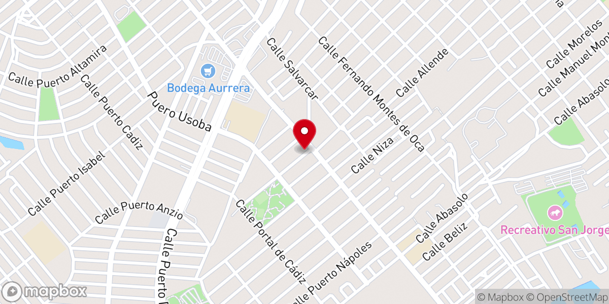 Map showing location of Iglesia Cristiana Pentecostés Getsemaní