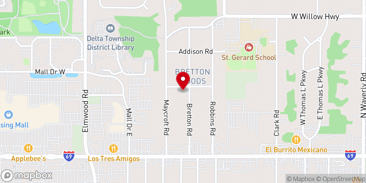 Map showing location of Bretton Woods Covenant Church