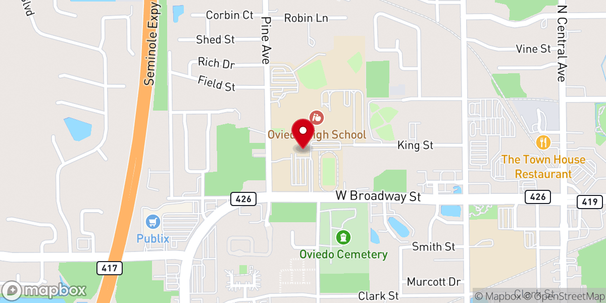 Map showing location of Antioch Community Church