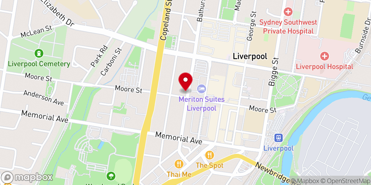 Map showing location of New Life Christian Ministries