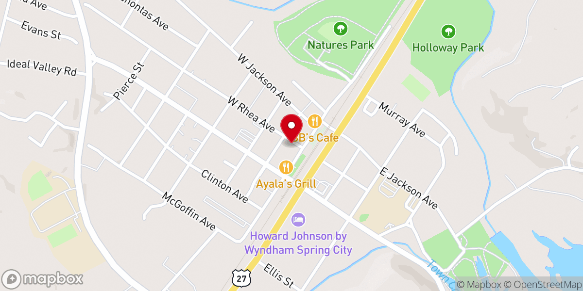 Map showing location of The Timeout Place