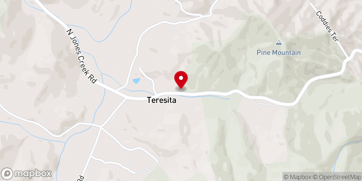 Map showing location of Gillespie Church
