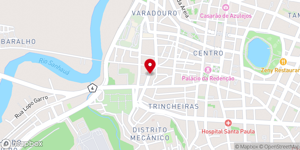 Map showing location of Assembléia de Deus Nova Canaã